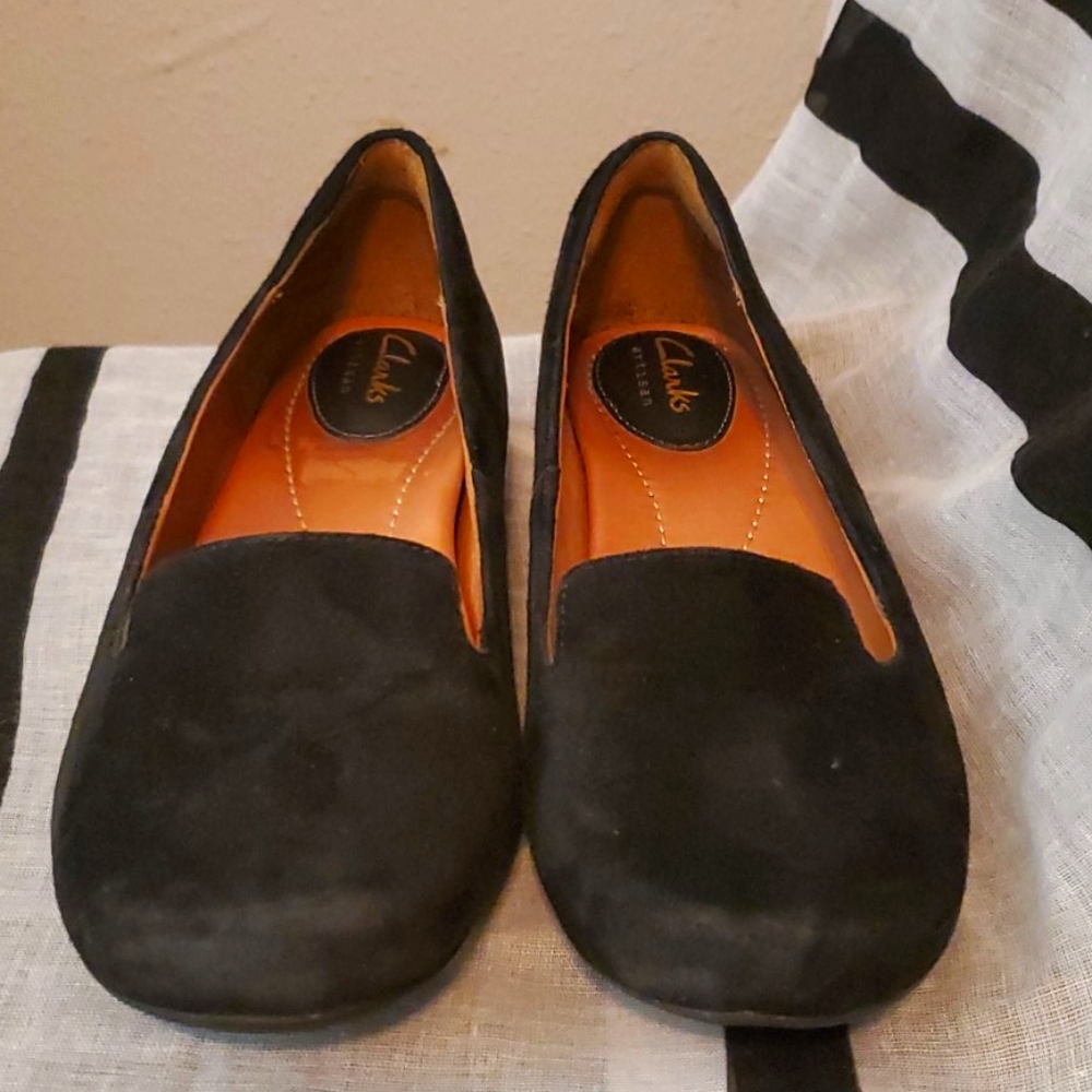 Clarks Black Wedge